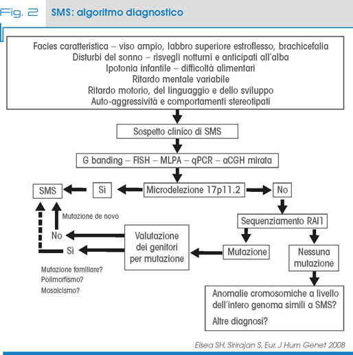 Fig. 2 SMS: algoritmo diagnostico